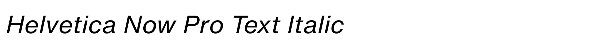 Helvetica Now Pro Text Italic image